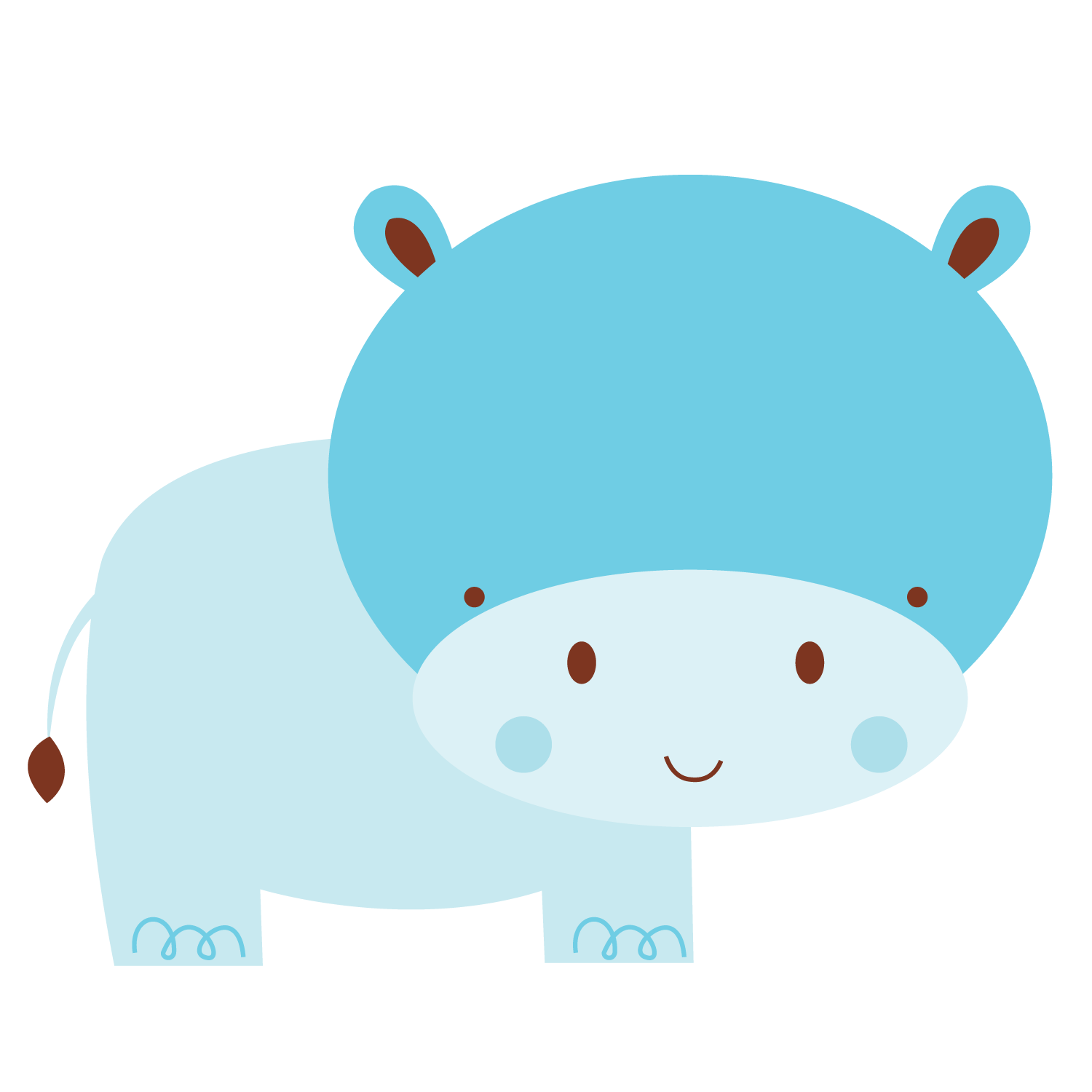 hippo clipart svg