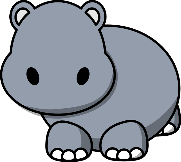 hippo clipart svg