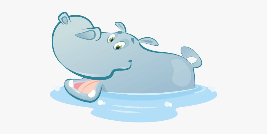 hippopotamus clipart water clipart