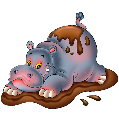 hippopotamus clipart animal character