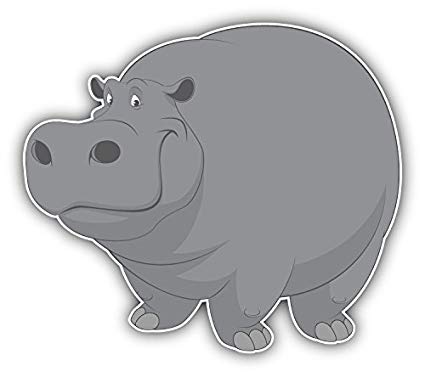 Amazon com hippo cartoon. Hippopotamus clipart big 5