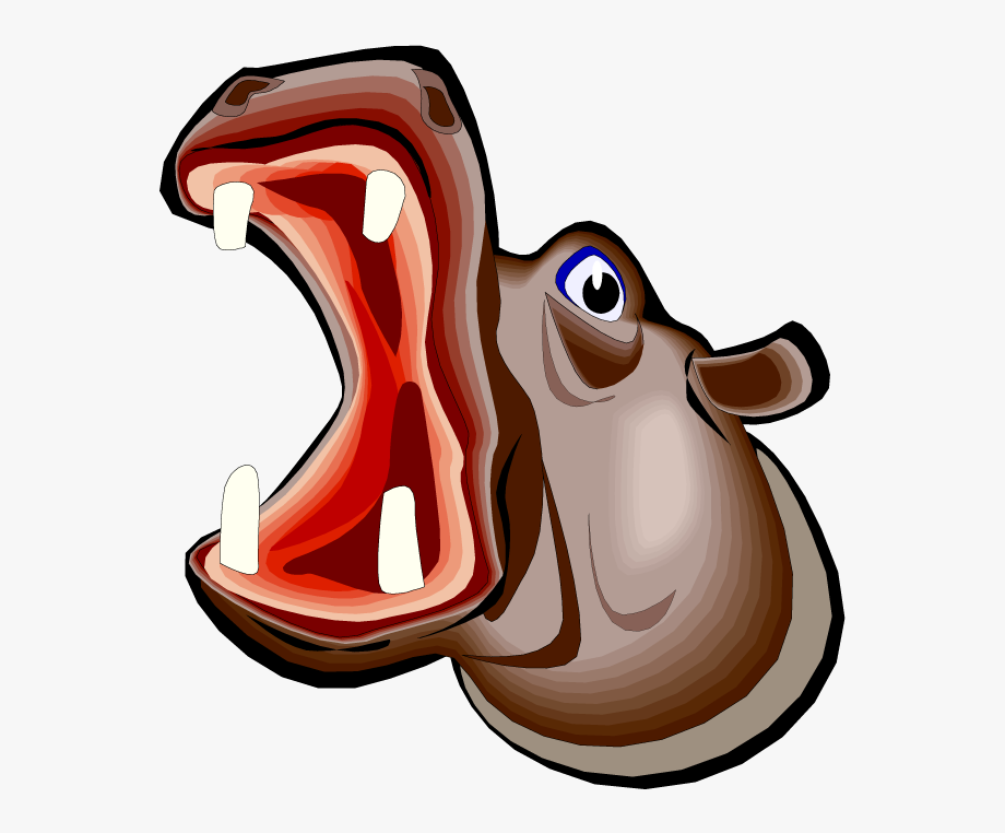 hippopotamus clipart mouth