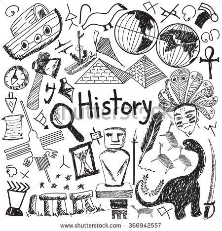 history clipart doodle