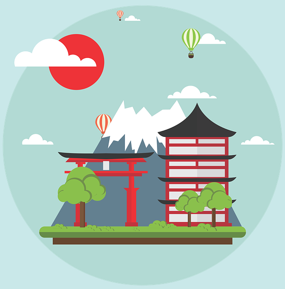 Japan and . History clipart global history
