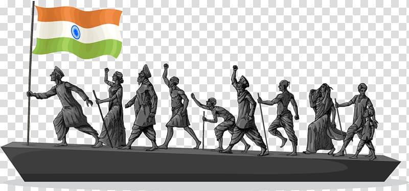 People illustration indian independence. History clipart history india