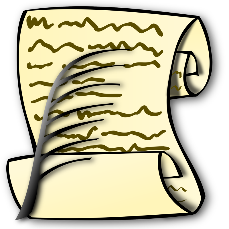 history clipart scroll