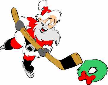 hockey clipart christmas