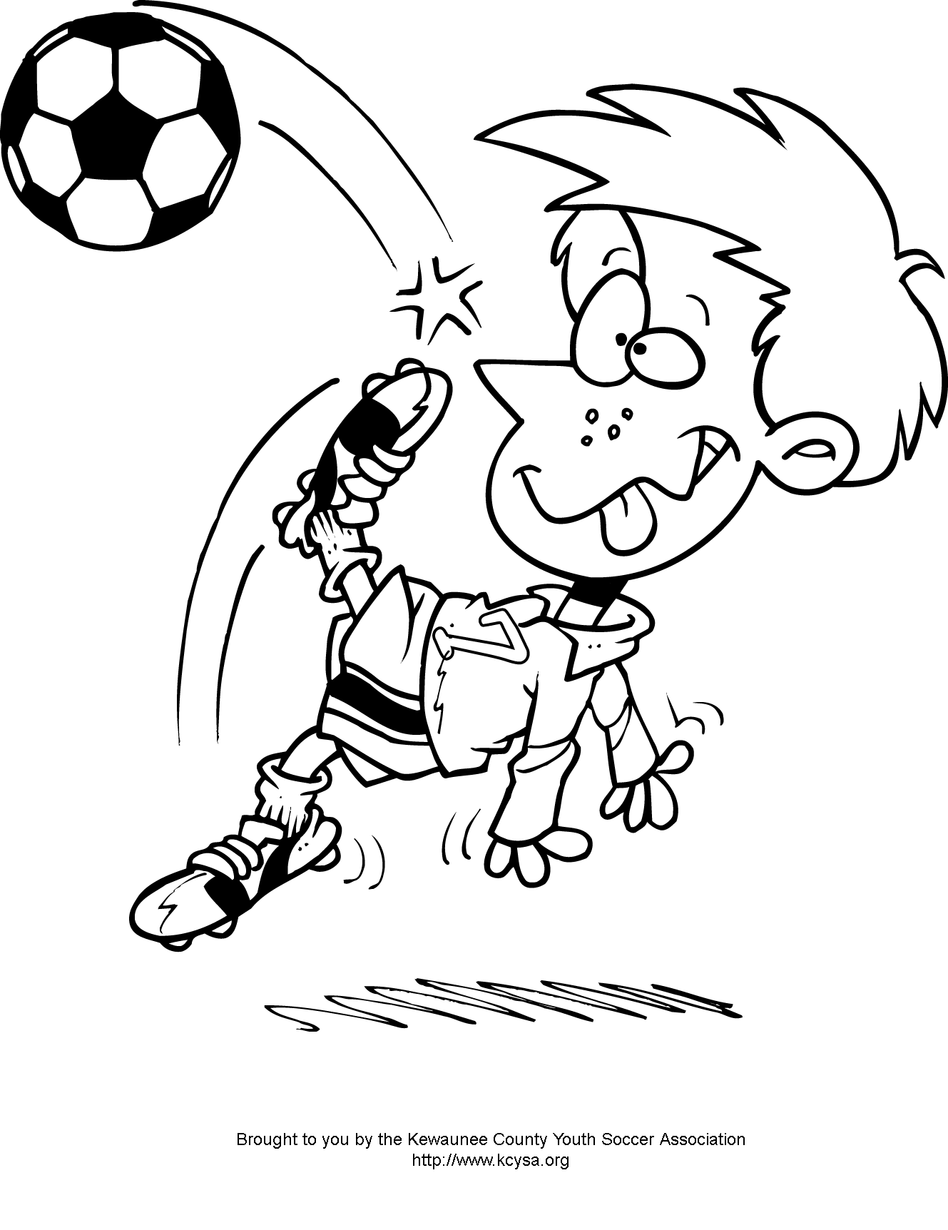 hockey clipart colouring page