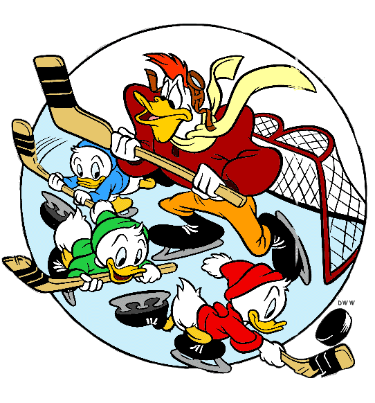hockey clipart donald duck