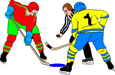 hockey clipart face off
