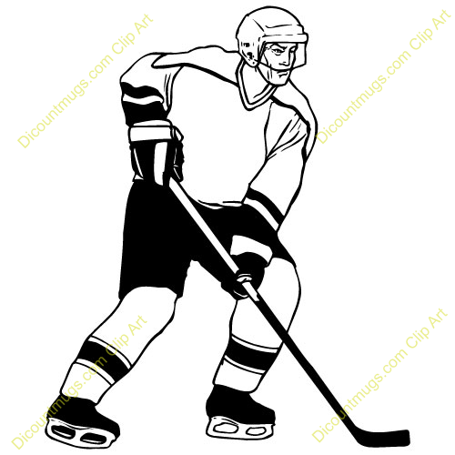 Hockey clipart hockey skater.  player clipartlook
