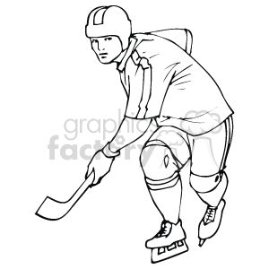 hockey clipart line art