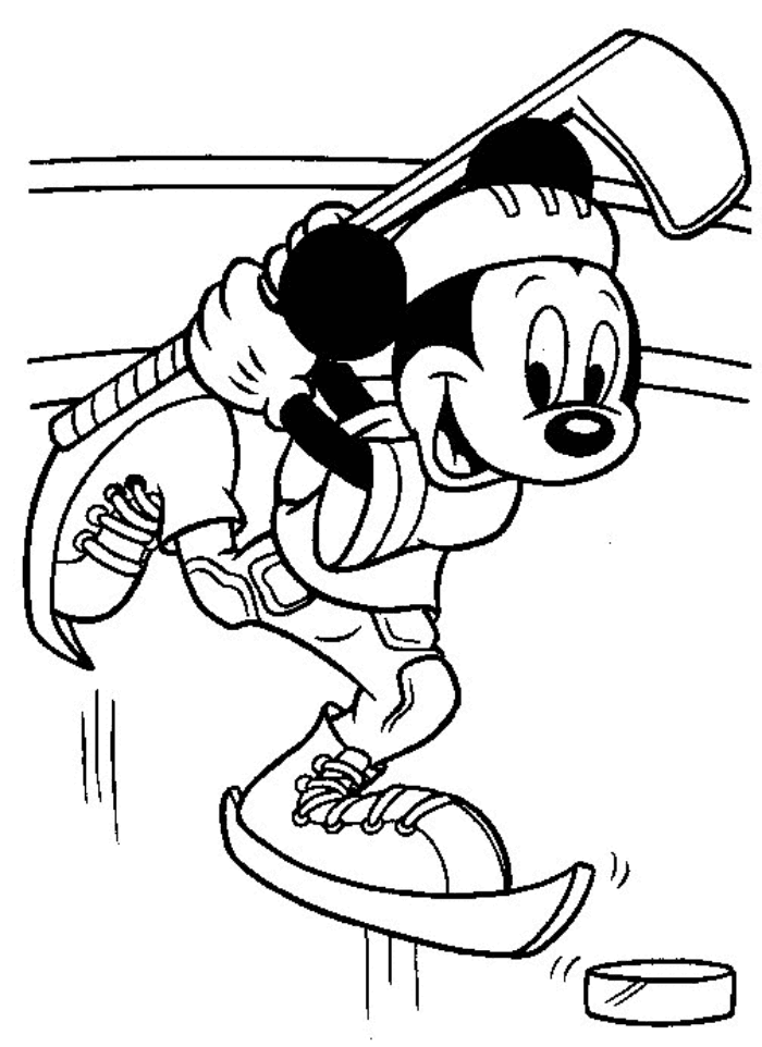 hockey clipart mickey mouse