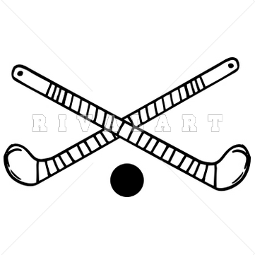 hockey clipart outline