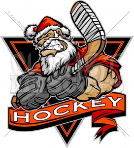 Hockey clipart santa. Free images at clker