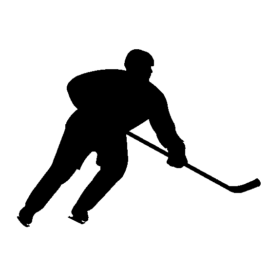 hockey clipart silhouette