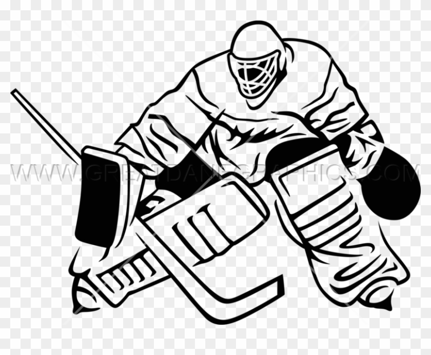Hockey clipart sketch. Ice goalie free 