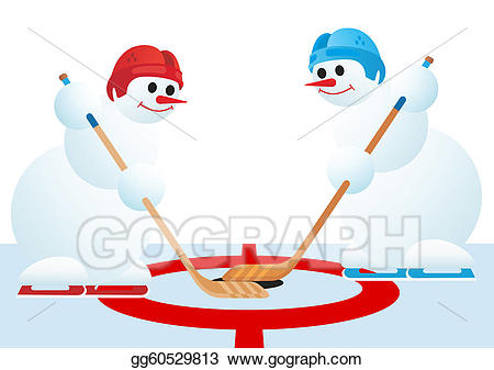 hockey clipart snowman