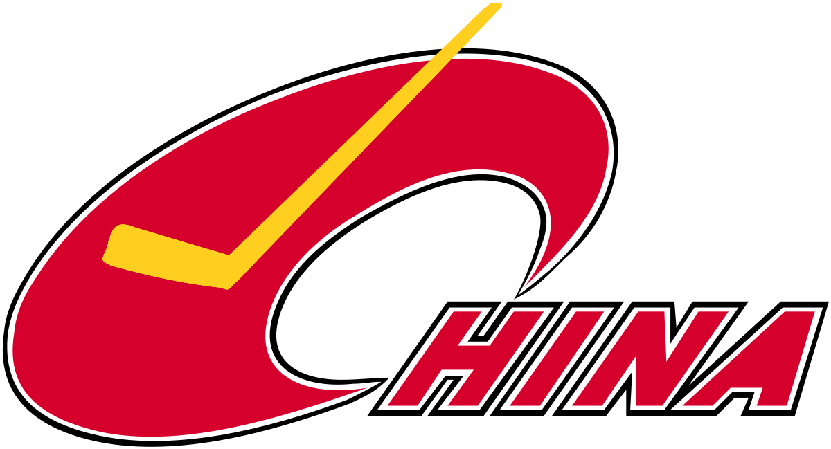 China national ice team. Hockey clipart symbol