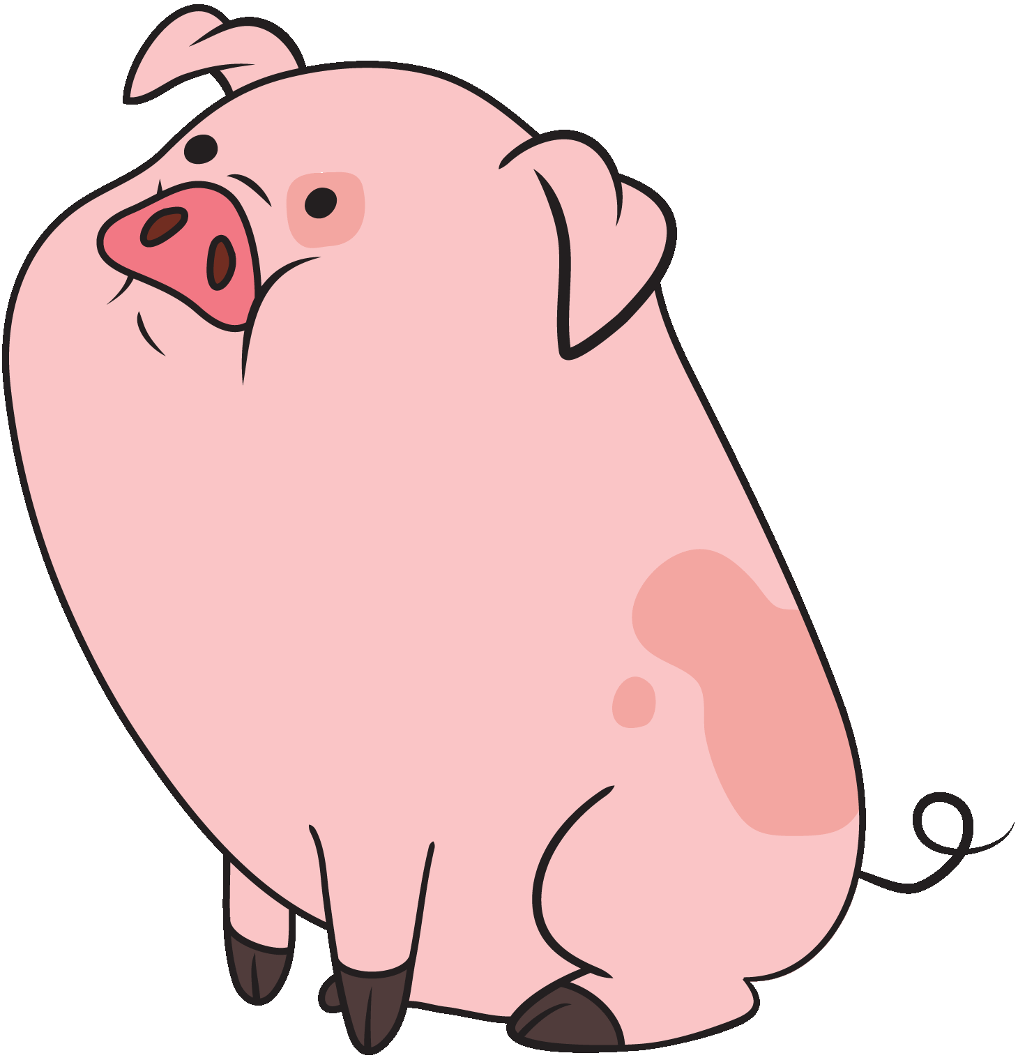 Hog clipart animation.  pork huge freebie