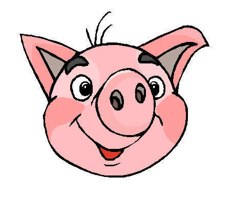 hog clipart happy pig