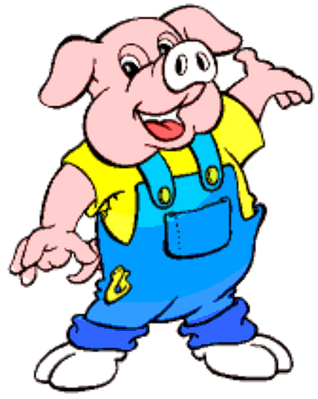 hog clipart happy pig