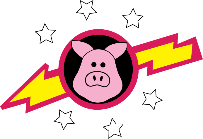 mud clipart pig in wig