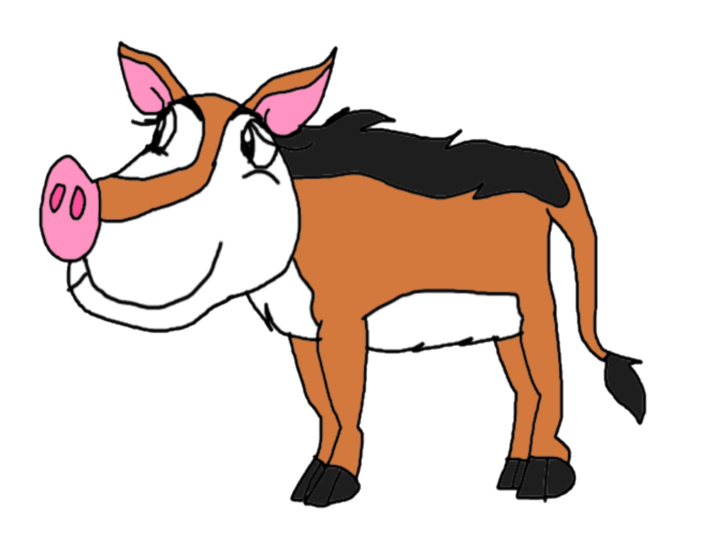 hog clipart side view