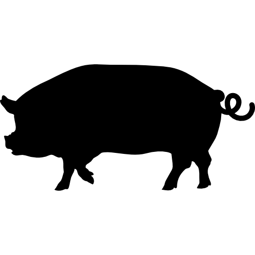 hog clipart side view