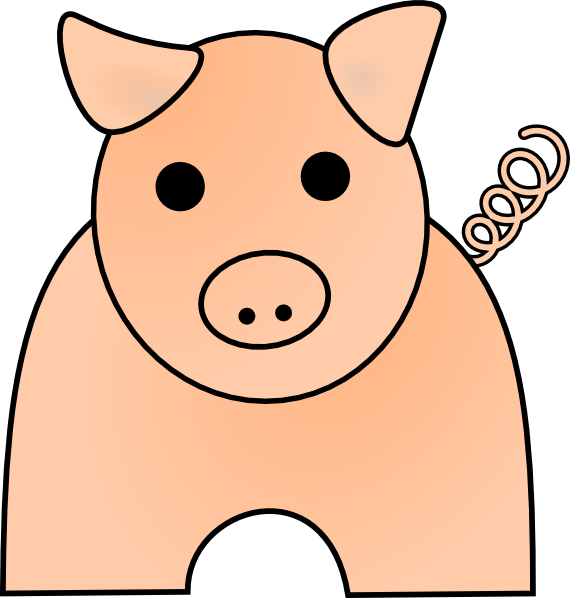 Pig clip art at. Hog clipart svg