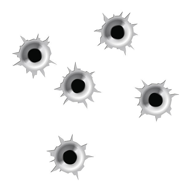 Bullet holes station . Hole clipart bullett