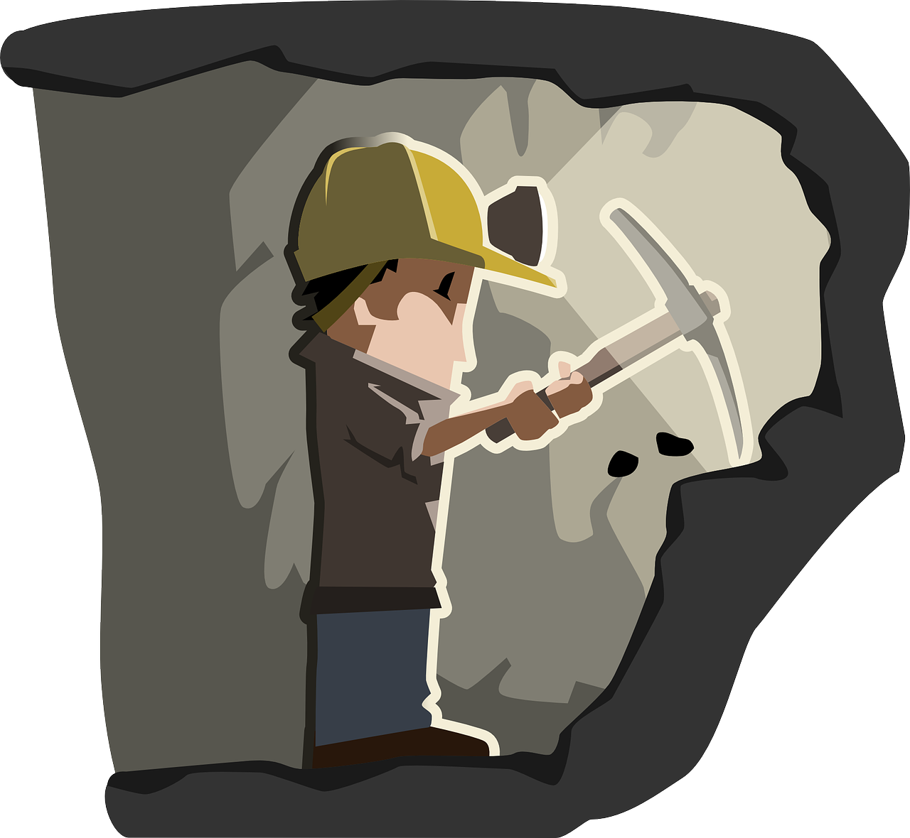 mining clipart old miner