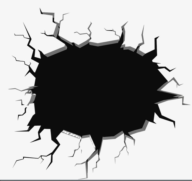 Hole clipart wall. Pin on decorar 