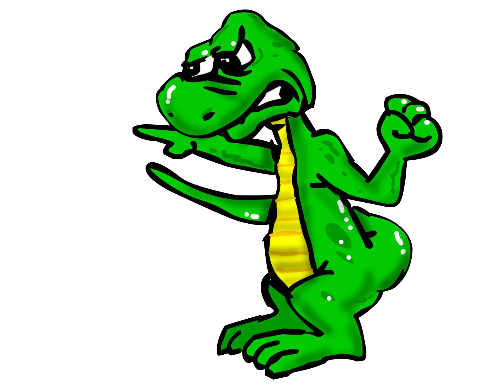 lizard clipart angry