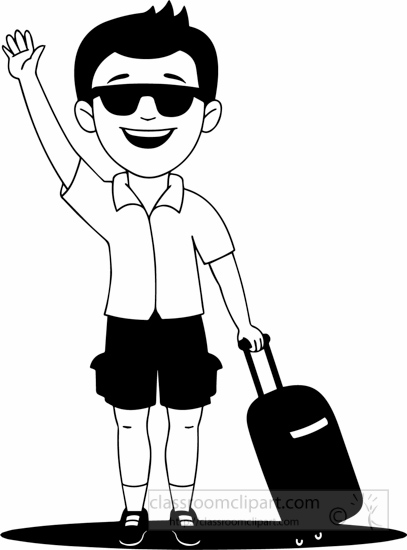 People black white man. Holiday clipart