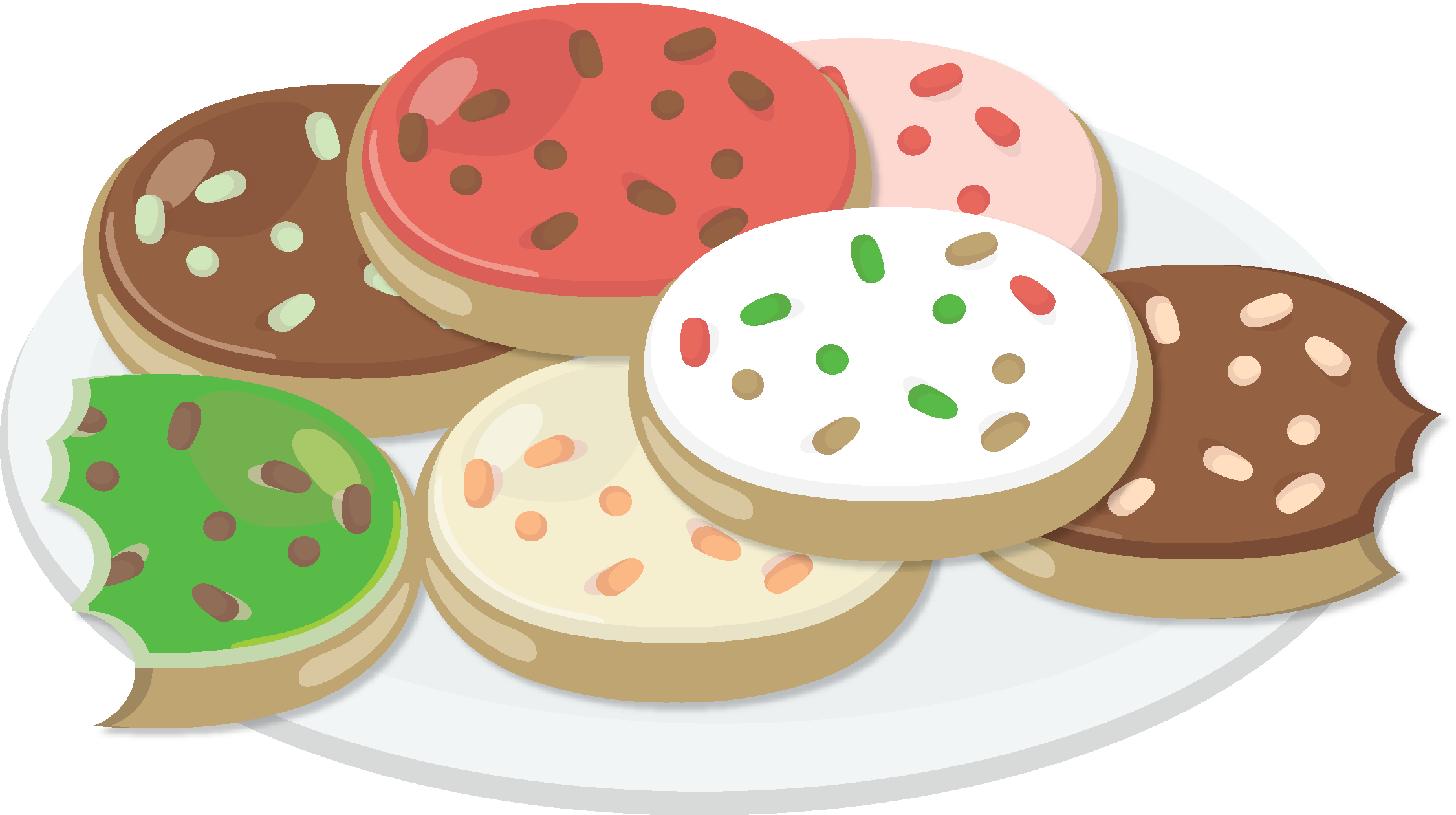 holiday clipart baked goods