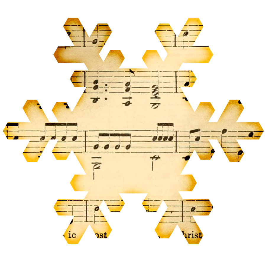 Winter band concert willow. Snowflake clipart musical