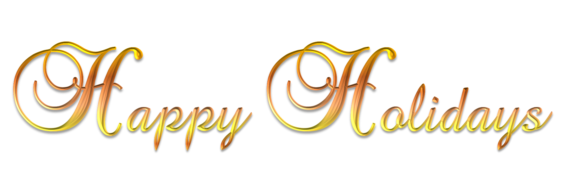 Holiday clipart signature. Happy holidays transparent png