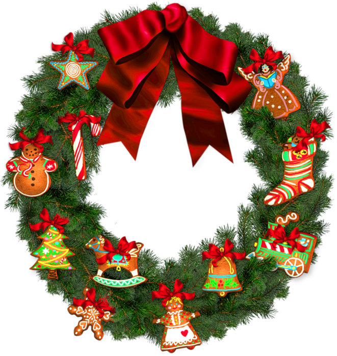 joy clipart wreath