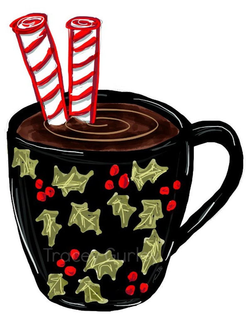 holly clipart chocolate
