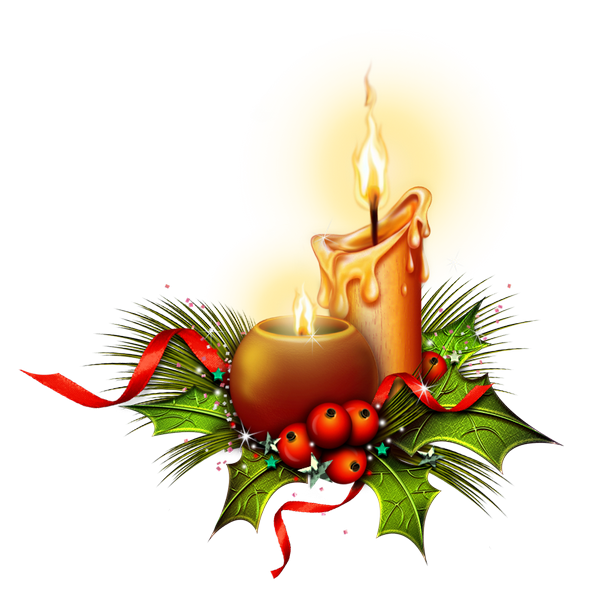 holly clipart 2 candle