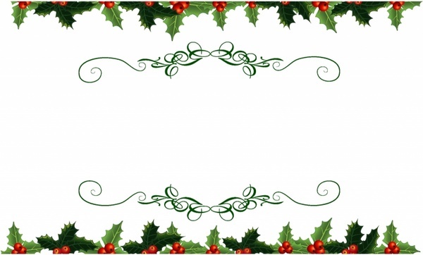 Download Holly clipart bottom border, Holly bottom border ...