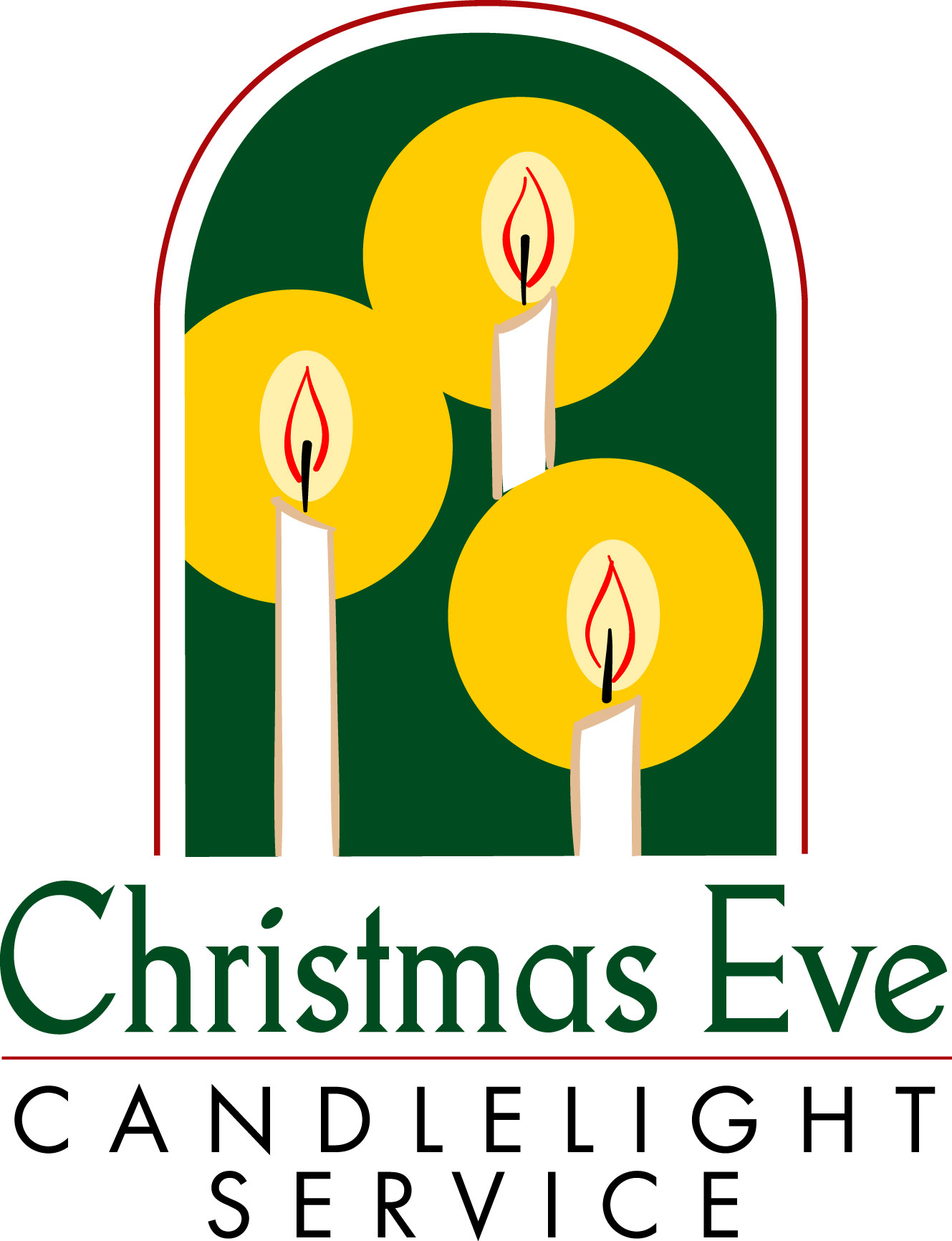 holly clipart candlelight service