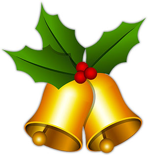 Holly clipart christmas bell. Free bells graphics 