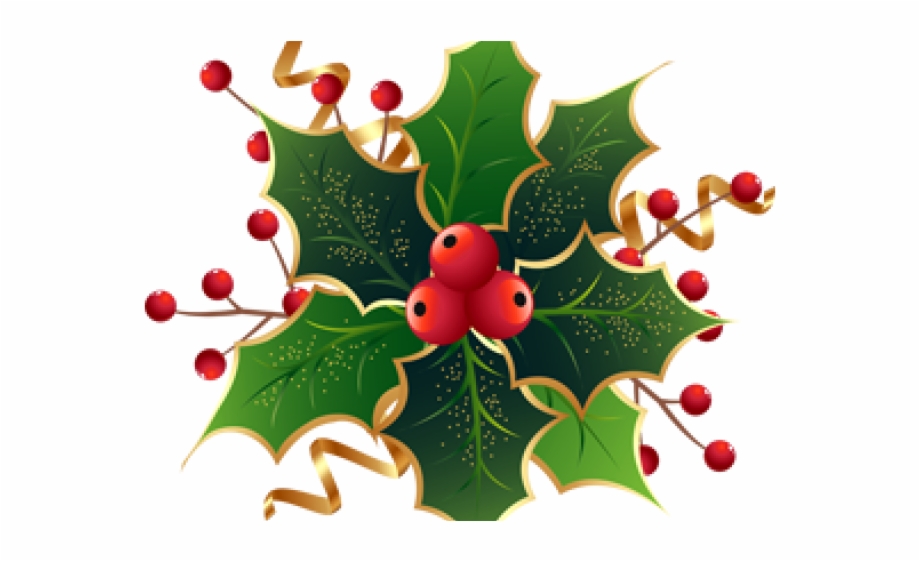 holly clipart christmas star