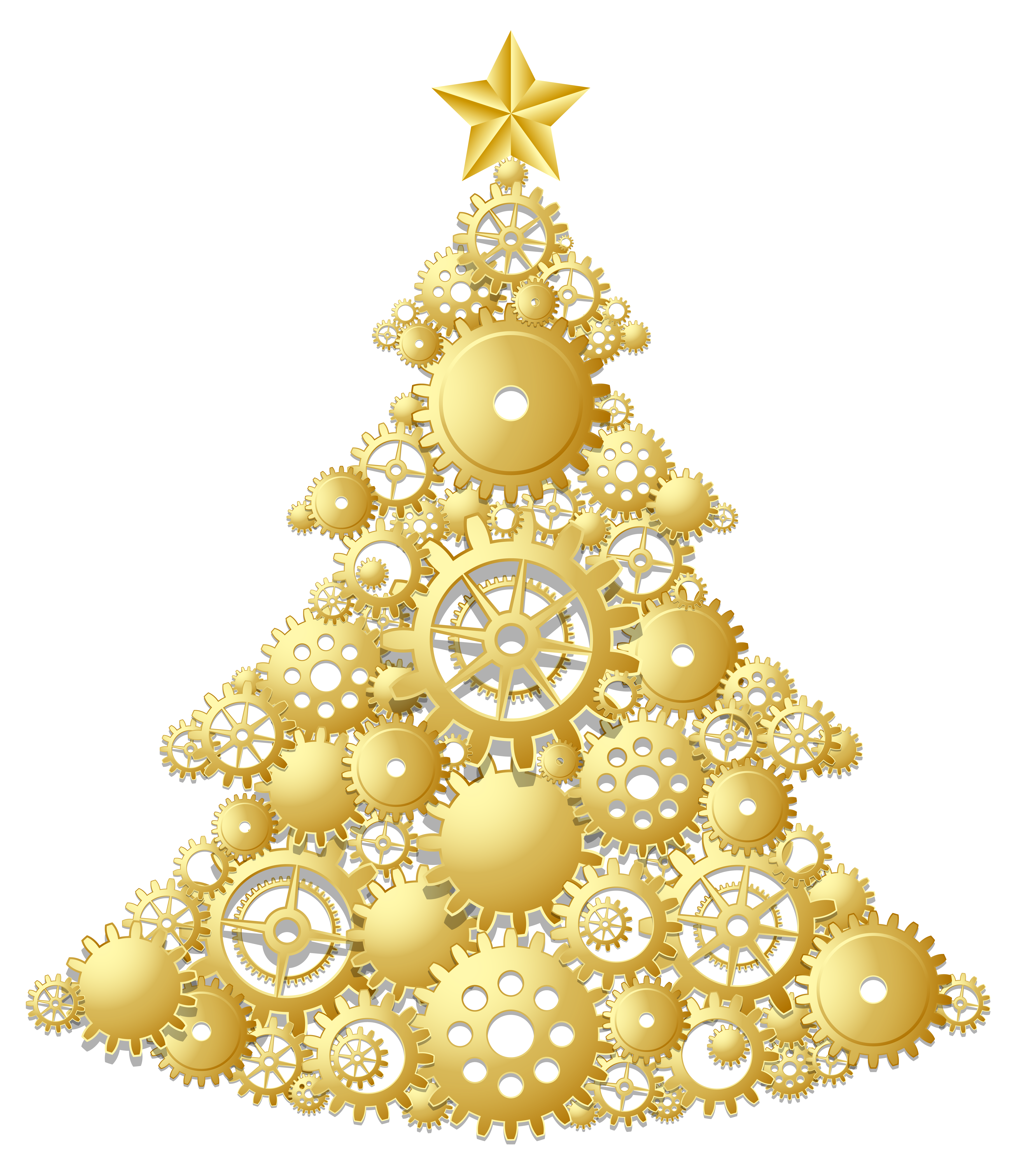 Holly clipart gold. Christmas tree clip art