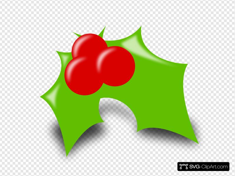 holly clipart icon