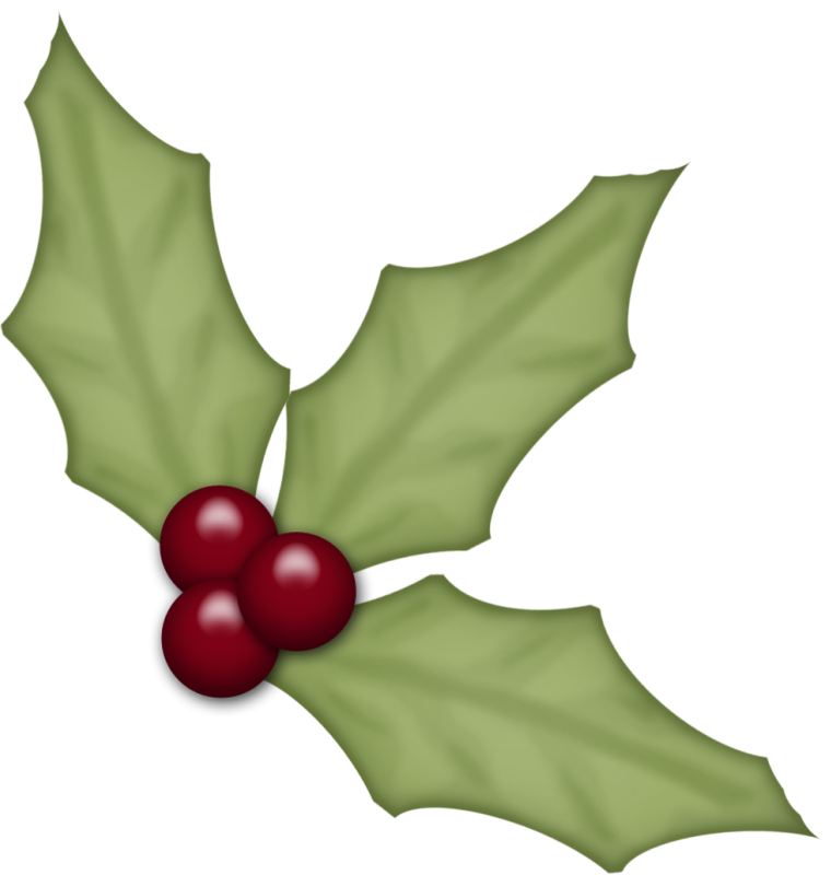 holly clipart motif