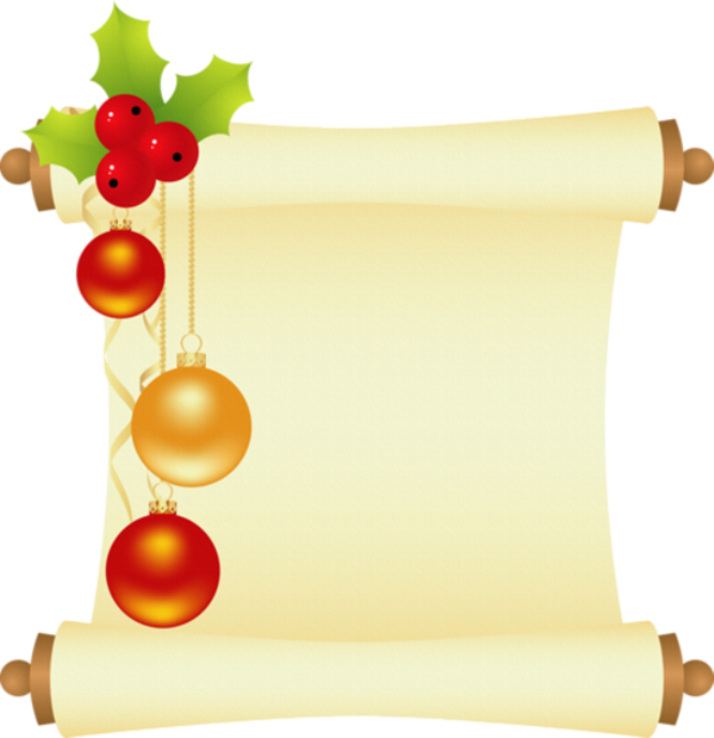 holly clipart scroll