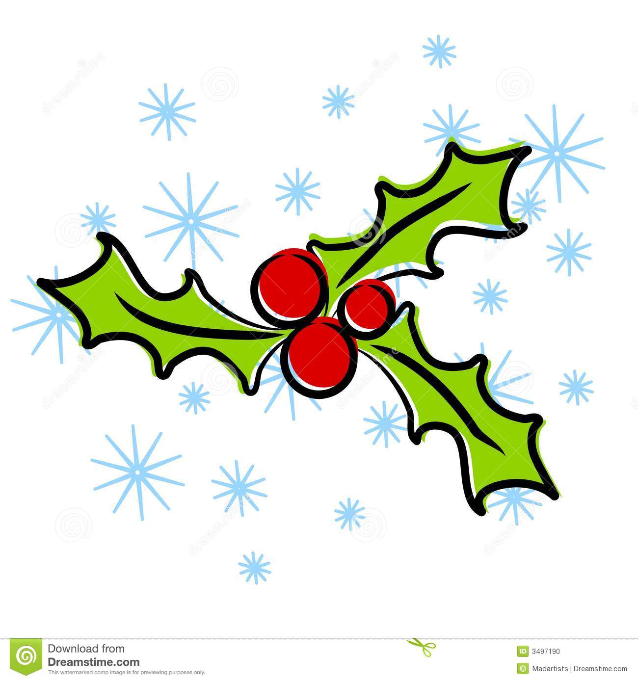 holly clipart small